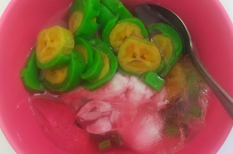 Resep Es pisang ijo Simpel