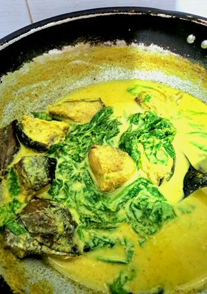 Foto resep Gulai ikan tongkol daun ubi