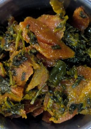 A picture of Gajar methi.