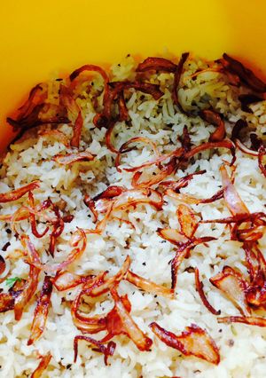 A picture of Vegetable Layer Rice.