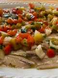 Alici marinate e peperoni