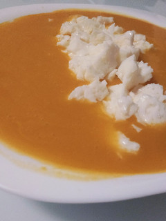 Una foto de Puré de calabaza con huevo