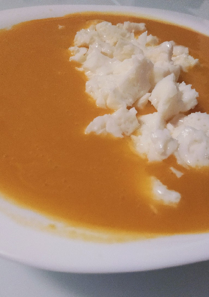 Una foto de Puré de calabaza con huevo