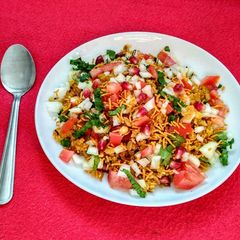 Indori poha A picture of Indori poha.