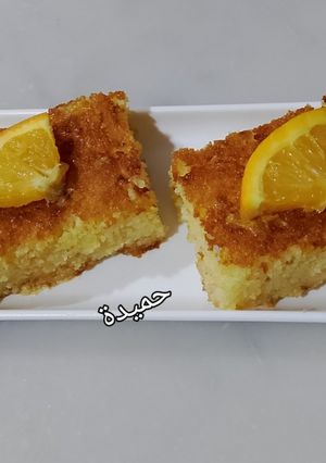 صورة لوصفة بسبوسة بالبرتقال🍊