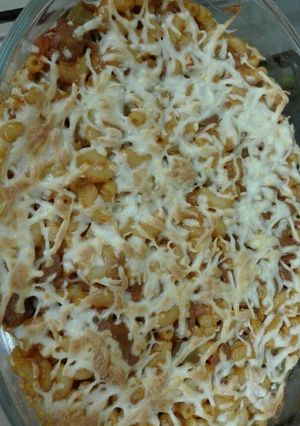 صورة لوصفة معكرونة النقانق بكريمة الطبخ