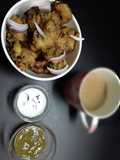 Ulli vada (food snack of kerelian popular street food.)