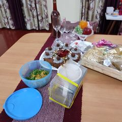 A picture of Beetroot red ragi wheat cake & beetroot wine.