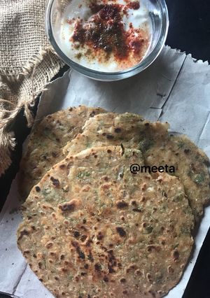 A picture of Koki(Sindhi Style Onion Paratha).
