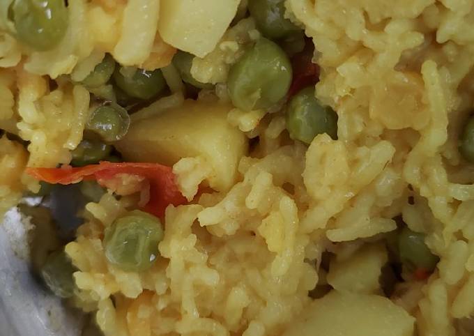 Recipe of Eric Ripert Aloo matar khichidi