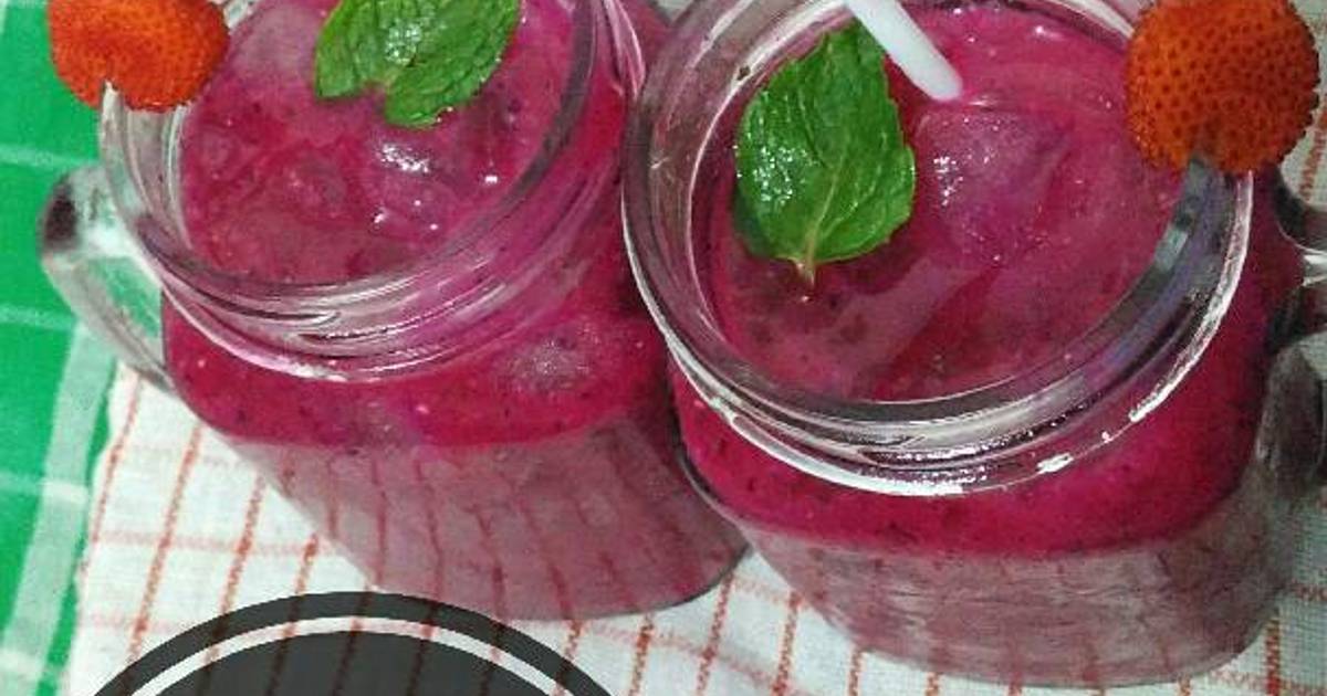 Resep Mix Juice / Jus Tiga Buah (Naga, Mangga, Kelapa & Mint) oleh