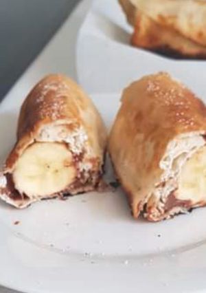 O poză a rețetei Lipii cu banane și nutella.