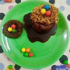 Chocolate Easter Egg Nest Cake A picture of Chocolate Easter Egg Nest Cake.