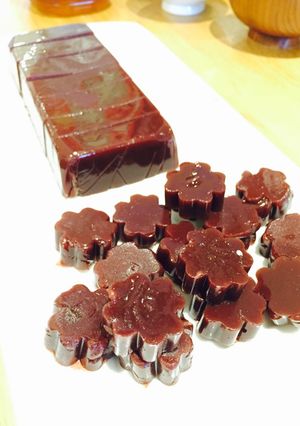 Hình của món Yokan Bánh Đậu Đỏ Nhật Bản.