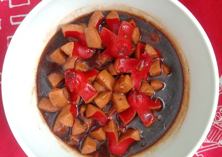 Mudah Cepat Memasak Sosis Saus Lada Hitam Ala Warung