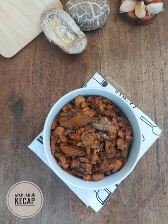 Langkah Gampang Membuat Resep Daging Ayam, Jamur Kecap (isian Bakcang / Bakpau / Topping Mie) yang Uenak Anti Ribet, Menggugah Selera