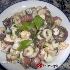 A picture of Seafood salad.