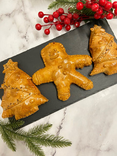 Una foto de Empanadas de carne en freidora de aire (Versión Navideña)