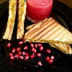 A picture of Paneer grilled sandwich.