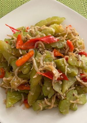 Foto resep Tumis pare teri pedas