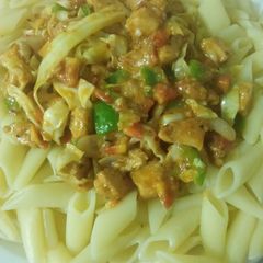 A picture of Penne pasta 🍝.