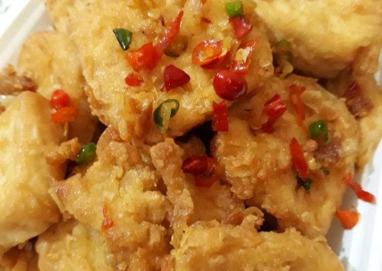 Tahu crispy cabe pedas asin