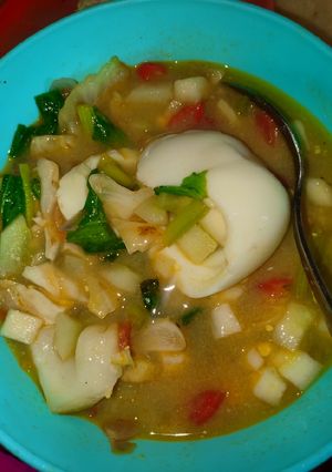 Foto resep Sup sayur telur