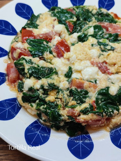 Una foto de Tortilla de espinacas