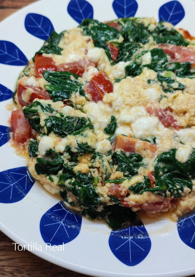 Una foto de Tortilla de espinacas
