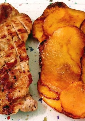 Foto principal de Churrasco a la plancha y calabaza frita
