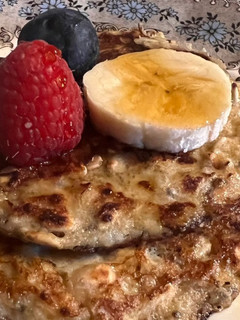 Una foto de Tortitas de avena y plátano
