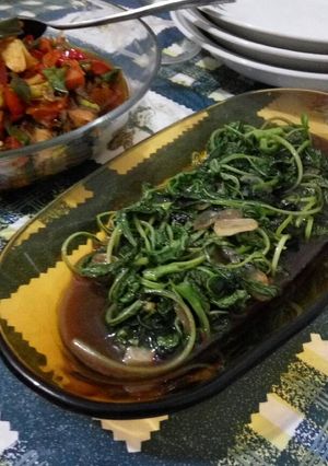 Foto resep Tumis bayam saus tiram 🌿