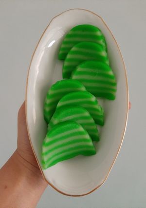 Foto resep Kue Lapis Pandan Tepung Beras