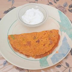 A picture of Women's Day Special : Crispy Besan-Rava Pudla.