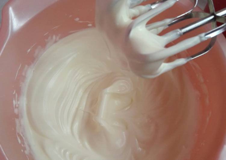 Whip cream homemade ekonomis