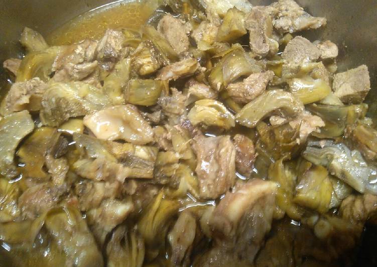 Carciofi con filetto di maiale 😃