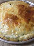 Tarta de espinacas con huevos Estrellados