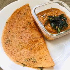 A picture of Instant Barnyard millet Tomato Dosa.
