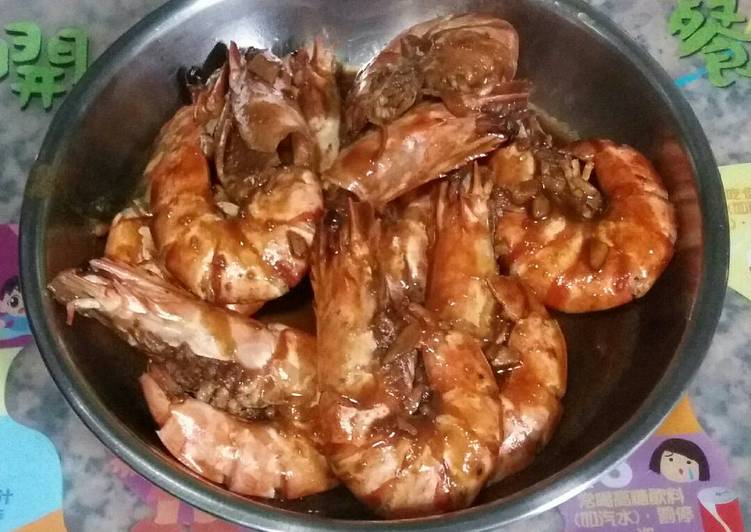 Bagaimana Membuat Udang bumbu kecap Anti Gagal