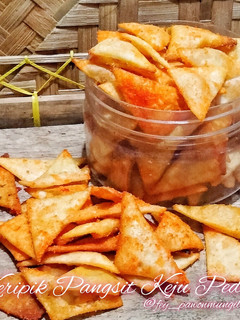 Foto resep Keripik Pangsit keju Pedas