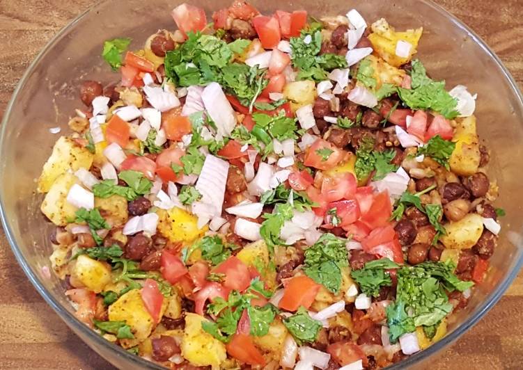 Easiest Way to Make Super Quick Homemade Chana Chaat - #cookpadramadan