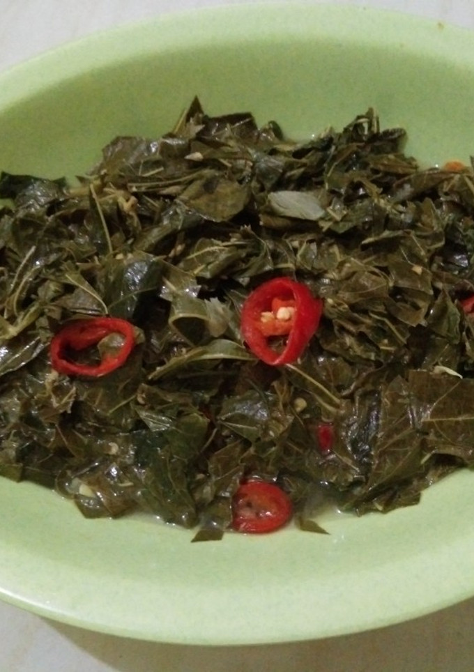 Foto resep Tumis Daun Singkong Simple