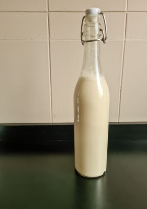 Una foto de Leche de avena