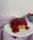 Hot cakes de harina de arroz sin gluten y sin azúcar