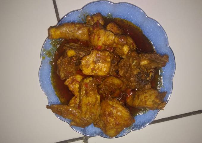 5. Rendang Ayam ala anak kos