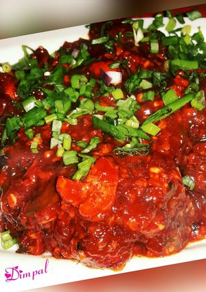 A picture of Seczwan Chicken.