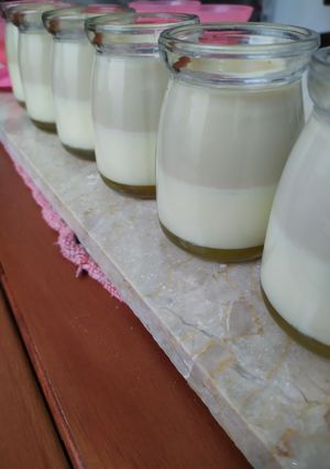 Foto resep Puding Gelas Moka Karamel