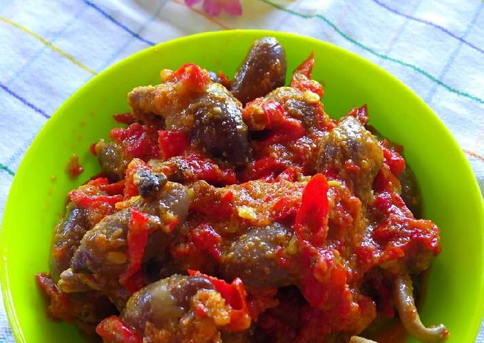 Sambel goreng jantung ayam