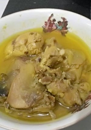 Foto resep Ayam kampung bumbu kuning