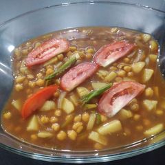 A picture of Kathyawari cholay chaat.
